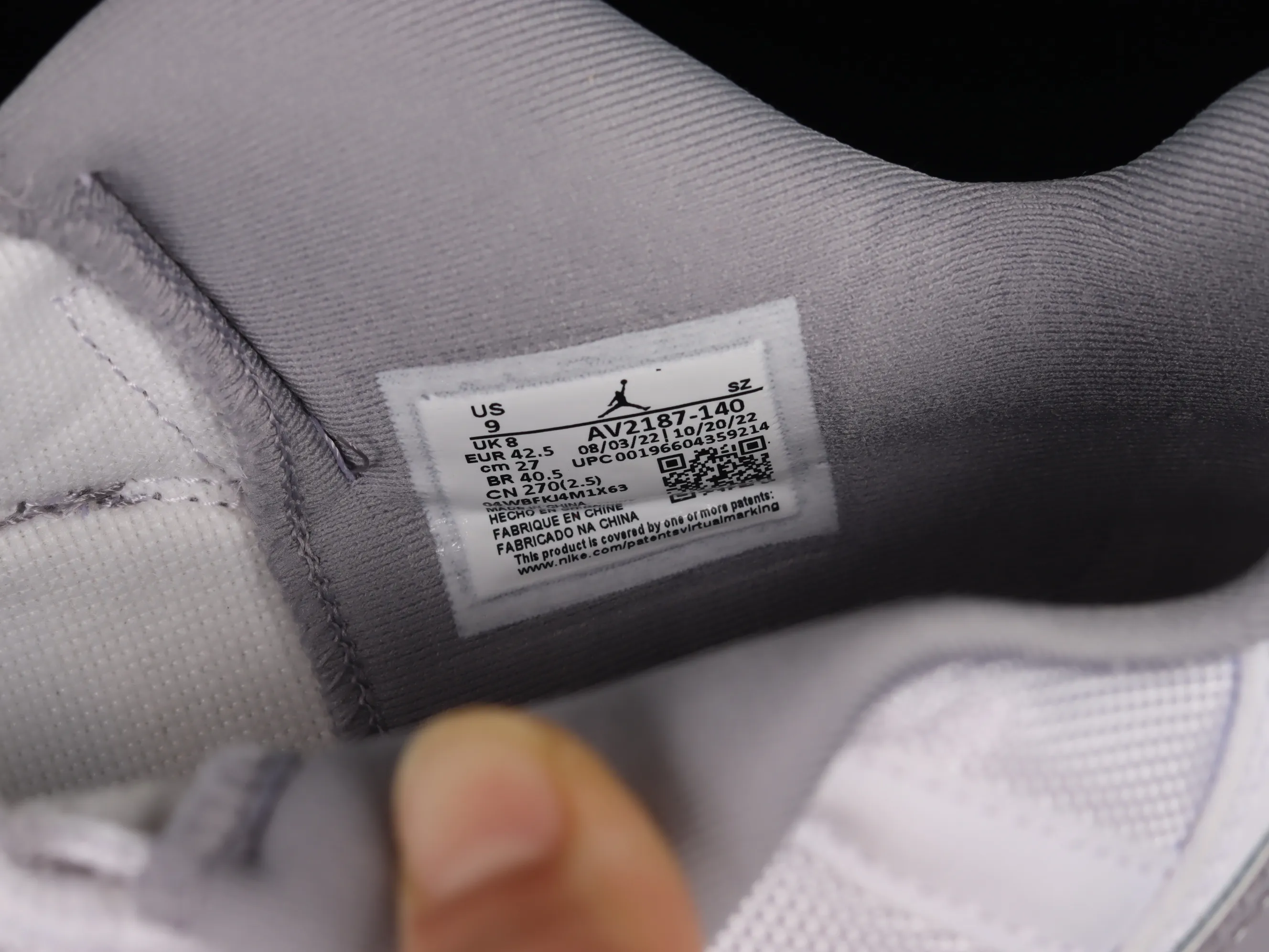 All categories Air Jordan Jordan series basketball shoes Air Jordan 11 LJR version Air Jordan 11 Low "Cement Grey" AJ11 Joe 11 cool gray low-top basketball shoes AV2187-140